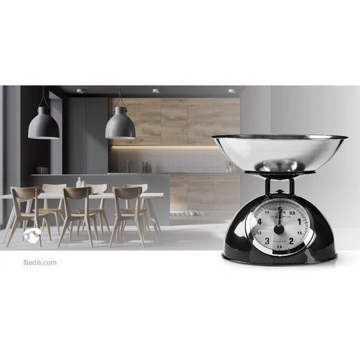 Nedis Küchenwaage, Waage KASC110BK schwarz 5Kg Nedis Küchenwaage, Waage KASC110BK schwarz 5Kg